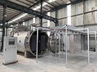 Automatische Vriesdroger Tunnel Gedroogd Vlees Voedsel Maken Machines Vacuüm Vriesdroogmachine Voor Dierenvoeding En Fruit Fabriek Gebruik