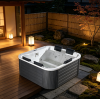 Jacuzzi DEWO pour 6 personnes avec 31 jets pour la détente dans la cour et le plaisir du spa de jardin