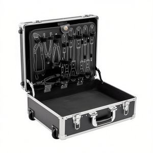 Valise à roulettes en aluminium JTMV avec insert en mousse pour le rangement et le transport d'outils - Product Image 2