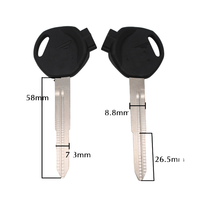 Coque de clé vierge de remplacement pour moto, avec aimant antivol, pour DIO 56 Z4 Z125 SCR100 WH110, pour scooter HONDA