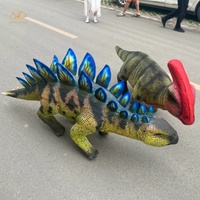 Costume de dinosaure animatronique réaliste pour chien mécanique, amovible pour performance robotique en parc d'attractions extérieur