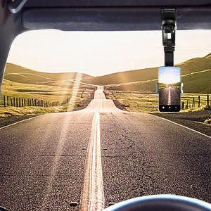 Penyangga Ponsel Universal untuk Mobil, Braket Ponsel di Kaca Spion, Dudukan Ponsel di Sun Visor, Penyangga Ponsel untuk Mobil - Product Image 2