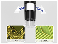 Microscope numérique 1600X le moins cher, analyseur de peau et de follicules pileux avec imagerie électronique PCBA pour la réparation de téléphones