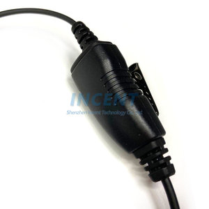 VX-6R 6E VX-7R EVX-S24 FT-270R双方向ラジオ用PTTおよびマイク付き<span class=keywords><strong>C</strong></span>字型イヤーフックイヤピースヘッドセット - Product Image 4