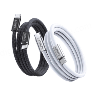 Cable de Datos Anker Zolo de 140W con Carga Súper Rápida, Cable Trenzado de Nailon Resistente a la Suciedad, Negro, 1m 1.8m, Tipo-C PD 3.1 - Product Image 1