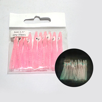 Offre Spéciale MINI 1.5 "Aiguille lumineuse Octopus Squid Jupes PVC Leurres de pêche souples