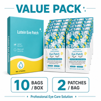 Patchs Hydrogel à la Lutéine pour les Yeux, Masque Apaisant pour la Fatigue Oculaire, Yeux Secs, Protection Contre la Lumière Bleue, Soin des Yeux, OEM ODM, Vente Directe Usine