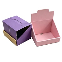 Boîte de présentation en carton ondulé avec logo personnalisé, design détachable pour la promotion des cosmétiques lors d'expositions