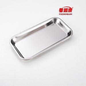ถาดใส่เครื่องมือทันตกรรมสแตนเลส 304 ยี่ห้อ Yue Shunkang รูปทรงสี่เหลี่ยมผืนผ้า สำหรับเก็บอุปกรณ์ผ่าตัดในช่องปาก - Product Image 3