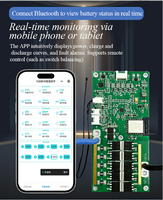 Sistema de Gestión de Baterías (BMS) Inteligente YDE 3.2V LFP 3.7V NCM 3S 4S 12V con UART 485 CAN y Bluetooth Gratuito, 40A 50A 100A 150A 200A