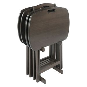 Juego de mesa de aperitivos DB Lucca de 5 piezas Oyster Grey para juegos - Product Image 4