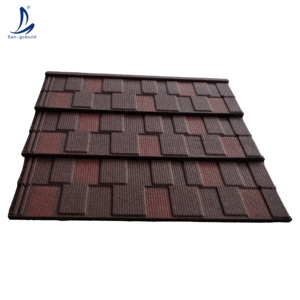 Tuiles de toiture en métal résistantes aux intempéries, tuiles en métal espagnoles, tuiles de toiture en pierre, tuiles de toiture en métal revêtues - Product Image 4