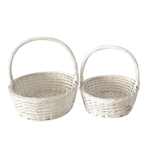 Trắng Rỗng Giỏ Quà Tặng Trống Trứng Giỏ Wicker Giỏ Hoa - Product Image 1