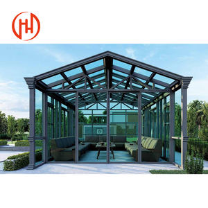 Pergola de jardin d'hiver <span class=keywords><strong>Solarium</strong></span> autoportant en aluminium Sun Room Glass Houses Custom Aluminum Profiles Exterior Sun room - Product Image 5