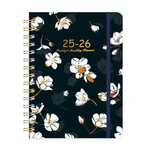 2025 calendrier de cahier de bobine à spirale A5 personnalisé de grande valeur pour la planification de la <span class=keywords><strong>semaine</strong></span> du commerce extérieur couverture en papier Durable en gros - Product Image 1