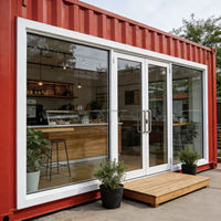 Conteneur modulaire extensible et respirant en structure acier pour appartement, café, usage résidentiel - Design moderne, tailles 10ft/20ft, garantie 1 an