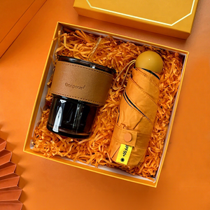 Ensemble de parapluies en stock, possibilité d'ajouter un logo, ensembles cadeaux de qualité pour les femmes, parapluie avec boîte cadeau, promotions et affaires - Product Image 5