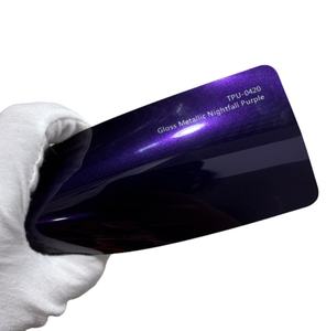 Matériau d'emballage de voiture en vinyle violet PPF - Product Image 2