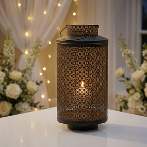 Vente en gros de porte-bougies marocains personnalisés de différentes tailles pour la décoration de mariages - Product Image 1