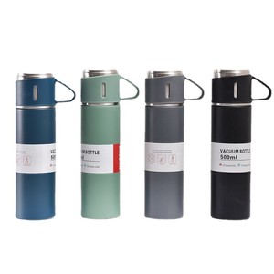 Nuevo Juego de Vasos Aislados de Acero Inoxidable 304, Aislamiento Térmico de 6-12 Horas, Diseño Moderno, Vaso Recto de Vacío para Oficina, Tres Tapas, para Negocios - Product Image 5