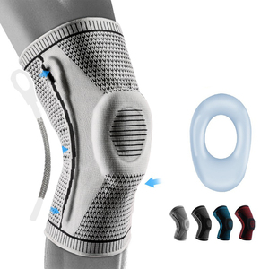 Meilleure vente Compression quotidienne professionnelle respirante genouillère avec coussinet en silicone pour soulager la douleur hommes femmes - Product Image 1