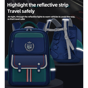 High Quality <b>School</b> Bag From Grade 1 to 6 Boys and Girls <b>Backpack</b> Wear-resistant, Load-reducing and Large-capacity Printing - Product Image 4
