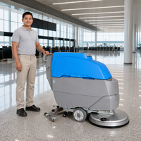 Machine de nettoyage de sols sans fil à batterie, autolaveuse professionnelle pour le nettoyage des sols des terminaux d'aéroports