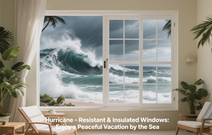 Finestra a battente per finestre e porte in alluminio OGUPIN per USA Hurricane Proof profilo sottile in lega di alluminio nero ad alto impatto - Product Image 6