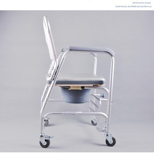 Chariot de toilette et de douche OEM en alliage d'aluminium, capacité 250 kg, avec roues, pour usage domestique, personnes âgées et soins aux femmes enceintes - Product Image 5