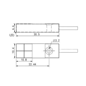 Akusense เซ็นเซอร์ตรวจจับความใกล้เคียง PNP สวิตช์เหนี่ยวนำช่วง<span class=keywords><strong>4</strong></span>มม. แบบไม่มีโลหะเป็นเหล็ก - Product Image 4