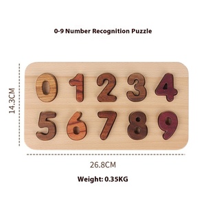Luxe de haute qualité en bois massif alphanumérique ABC 123 jouet éducatif pour préscolaire pour bébé 1-4 <span class=keywords><strong>ans</strong></span> - Product Image 6