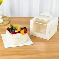 Boîte à gâteaux en carton gaufré avec lamination mate imperméable, vente en gros Chine, pour emballage de pâtisseries et confiseries alimentaires