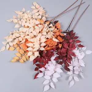 Neue künstliche Blatt Herbst hochzeits set Hochzeits saal Seiden strauß blaue Blätter