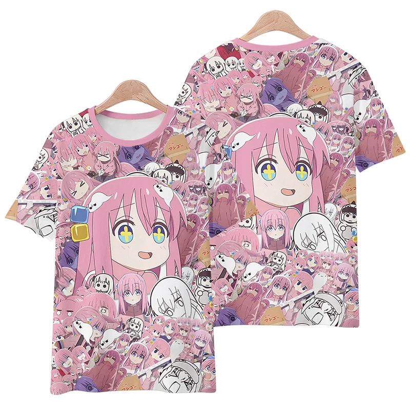 Shop Anime Manga T-Shirts Bocchi the Rock 3D Print Fashion