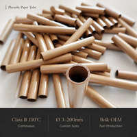 Tubo Laminado de Papel Fenólico 3520 de Grado Industrial Personalizado, Aislamiento Rígido de Baquelita 3526 NEMA XX para Transformadores