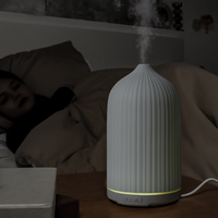 SCENTCARES New Stone Diffuseur d'arômes d'huiles essentielles à ultrasons-Diffuseur d'argile en céramique de parfum en terre cuite fait main en grès
