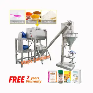 Auto5g1Kg 5kg Chilli Flour Coffee Packing Starch Milk Protein Doypack Pouch Filling Powder Premade Bag Packaging Machine