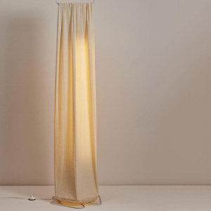 Lampadaire moderne en lin avec source de lumière LED et interrupteur, éclairage domestique pour chambre, bureau, villa, ameublement doux - Product Image 3