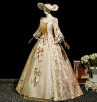 Costumes anciens du XVIIe siècle, robes de bal masqué rococo, robe Marie-Antoinette, robe de carnaval vénitienne, vêtements de film