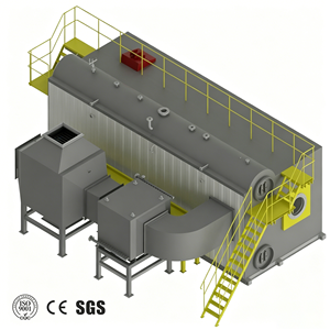 Chaudière à vapeur industrielle à faibles émissions WNS 1 tonne, 3 tonnes, 5 tonnes, 9 tonnes, gaz naturel, diesel, double combustible, pour chauffage industriel - Product Image 3