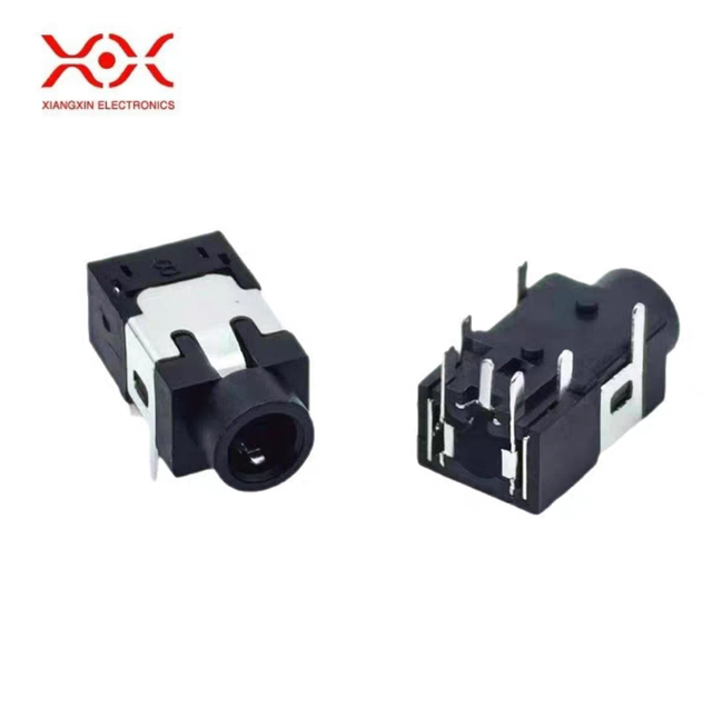 Factory Supply Straight Pin Stereo Earphone Jack 3.5 Audio Female Connector for Household Audio Equipment