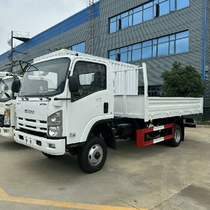 รถบรรทุก ISUZU KV100 4X2 5 ตัน ราคาถูกจากจีน รถบรรทุกตู้บรรทุกสินค้า 3 ที่นั่ง คุณภาพสูง รถบรรทุกตู้บรรทุกสินค้าแบบมีรั้ว - Product Image 1