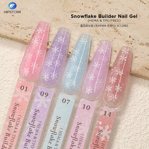 เจลต่อเล็บ HEMA & TPO FREE Snowflake Builder แบบลอกออกได้ พร้อมกลิตเตอร์เกล็ดหิมะหลากสี สำหรับมืออาชีพ - Product Image 1