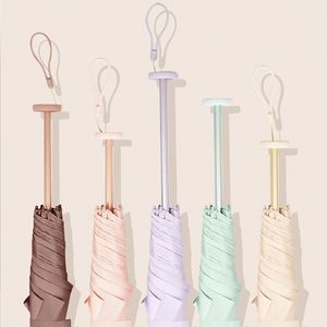 Parapluie pliant compact léger 113g UPF50 avec logo personnalisé pour femmes, idéal pour les voyages, l'école, la vente au détail et les cadeaux - Product Image 1