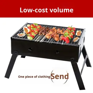 Parrilla Portátil Plegable de Acero Inoxidable de Alta Calidad con Dispositivo de Seguridad para Deficiencia de Oxígeno, Parrilla de Carbón Portátil Tipo Caja Duradera - Product Image 2