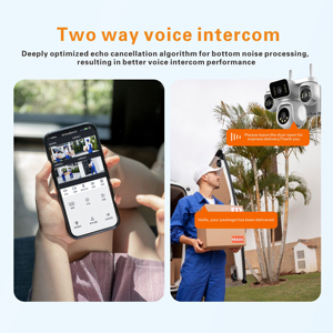 Telecamera PTZ Esterna Wireless 20MP con Tracciamento Automatico, Sicurezza Intelligente a 360°, Wi-Fi Integrato, Scheda SD, 1 Anno di Garanzia - Product Image 2
