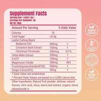 Cutting Drink Mix Berberine Yerba Mate & Magnesium, FOS favorise la signalisation de la satiété, l'énergie et la santé intestinale Fraise Açaï
