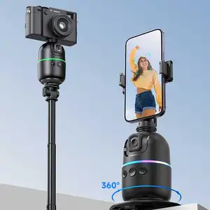 Penstabil Gimbal menembak pintar, Stabilizer Ai pelacakan wajah otomatis, Tripod tongkat Selfie rotasi 360, kamera Gimbal ponsel