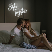 Meilleurs Souvenirs Ensemble : Enseignes LED Néon pour Décorations de Mariage (Maison & Centre Commercial) - Éclairage Romantique avec Confessions d'Amour pour Couples