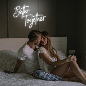 Letreros <span class=keywords><strong>de</strong></span> Neón LED 'Mejor Juntos', Decoración <span class=keywords><strong>de</strong></span> Boda para el Hogar y Centros Comerciales, Iluminación Romántica con Declaraciones <span class=keywords><strong>de</strong></span> Amor <span class=keywords><strong>de</strong></span> Parejas - Product Image 6